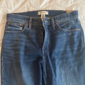 Madewell NWT mid rise classic straight jeans